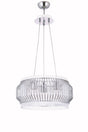 Apollo 40 Modern 3 Piece Silver Chrome Pendant Lamp With Glass Rod - Çakır Chandelier - Swordslife