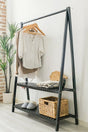 Clothes Rack With Two Shelves