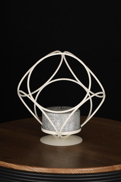 Aqua Candle Holder Model No:02 White - Swordslife