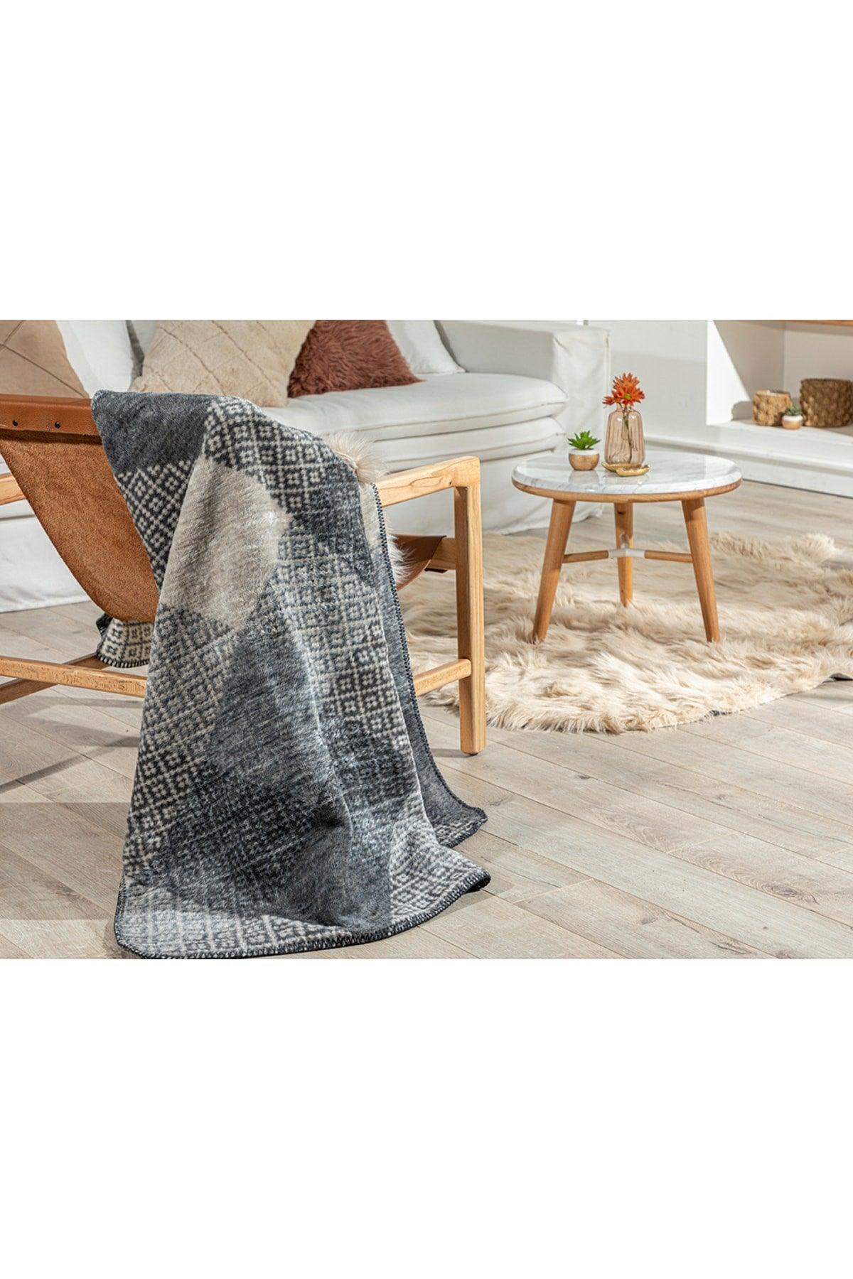 Argyle Acrylic Tv Blanket 130x170 cm Gray - Swordslife