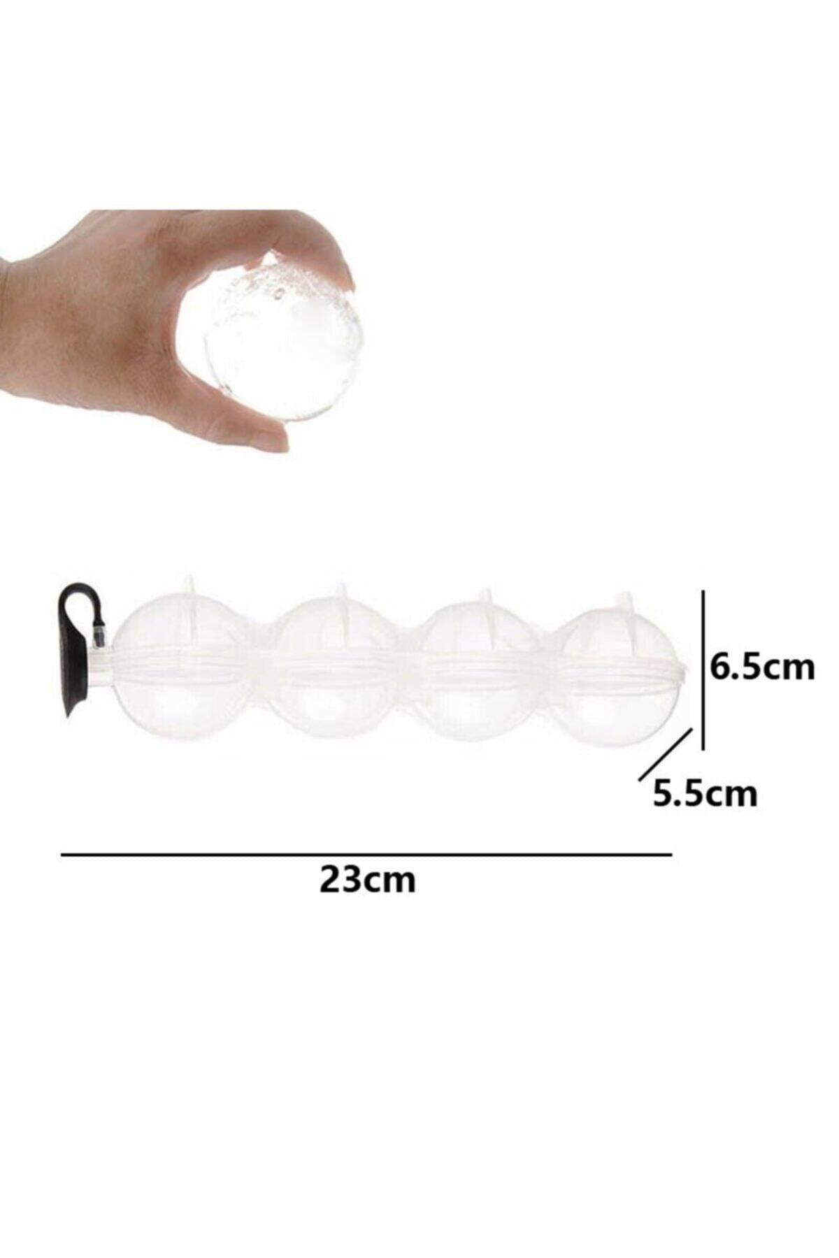 Arispa 4 Pcs Sphere Ice Ball Mold - Round Beverage Ice Ball Freezer Ice Cube Storage And Presentation Container - Swordslife