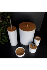 Arow Acryl Bambu Badezimmer Wc Set 5 Li Seifenbürste Set - Swordslife