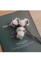 Artificial Cotton Branches - 10 Pcs - Swordslife