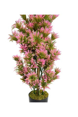 Artificial Flower Black Potted Pink Jams Tree 55cm - Swordslife