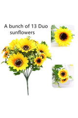 Artificial Flower Sunflower Big Bunch Gypsum - Swordslife