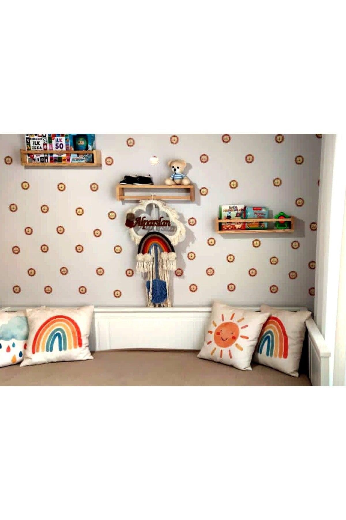 Lion Figured Kids Room Wall Sticker Set 126 Pieces - Swordslife