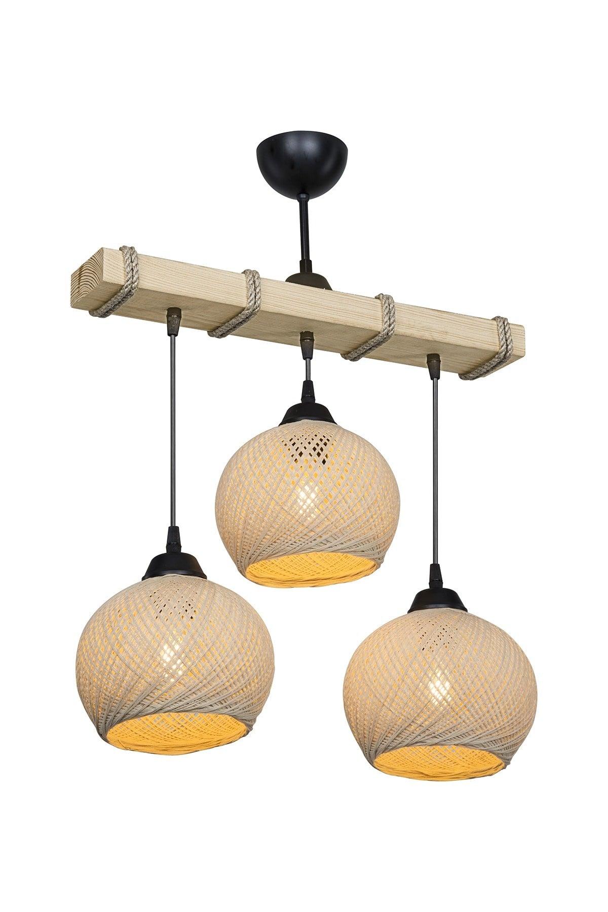 Aspe 3 Chandelier - Cream Yumak Collective/living room-children's room-dining room-kitchen-vestibule-hall - Swordslife