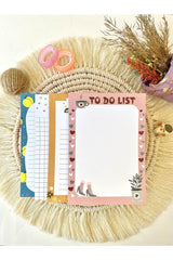 Love Printed Winter 4 Note Pad Todo List