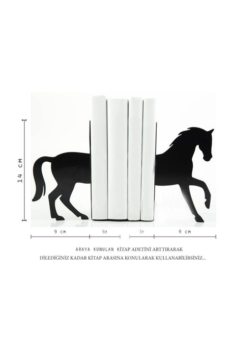 Horse Figure Decorative Metal Book Holder, Book Support - Swordslife