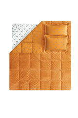 Atlanta Triola Double Bedding Set - Orange - Swordslife