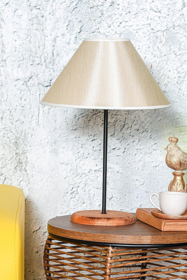 Avril Lampshade Wood Gold Ahsp-57 - Swordslife