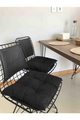 Aydemir Collection Square Chair Cushion 40 X 40 Cm Black - Swordslife