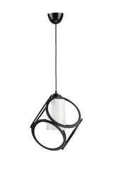 Aydın Single Chandelier Black White Acrylic - Swordslife