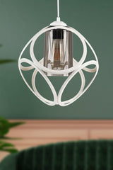 Aydın Single Chandelier White Smoked Acrylic - Swordslife