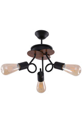 Aydinç 3-Set Black Walnut Wood Chandelier - Swordslife