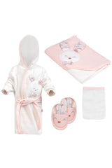 Baby Bathrobe Set Girl Organic Antibacterial Special Stitched - Swordslife