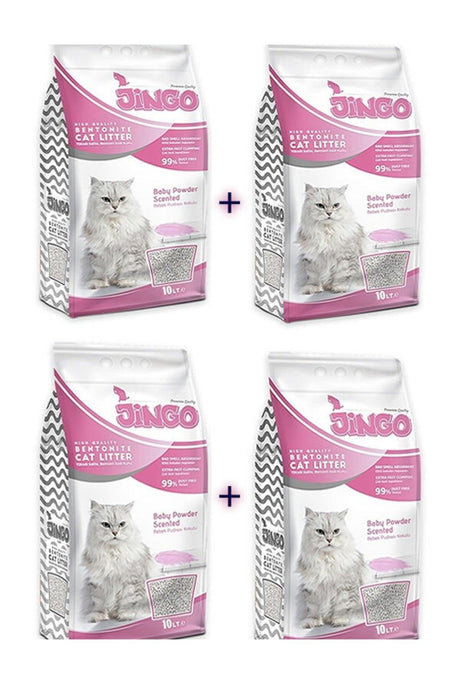 Baby Powder Scented Bentonite Cat Litter 10 Lt 4