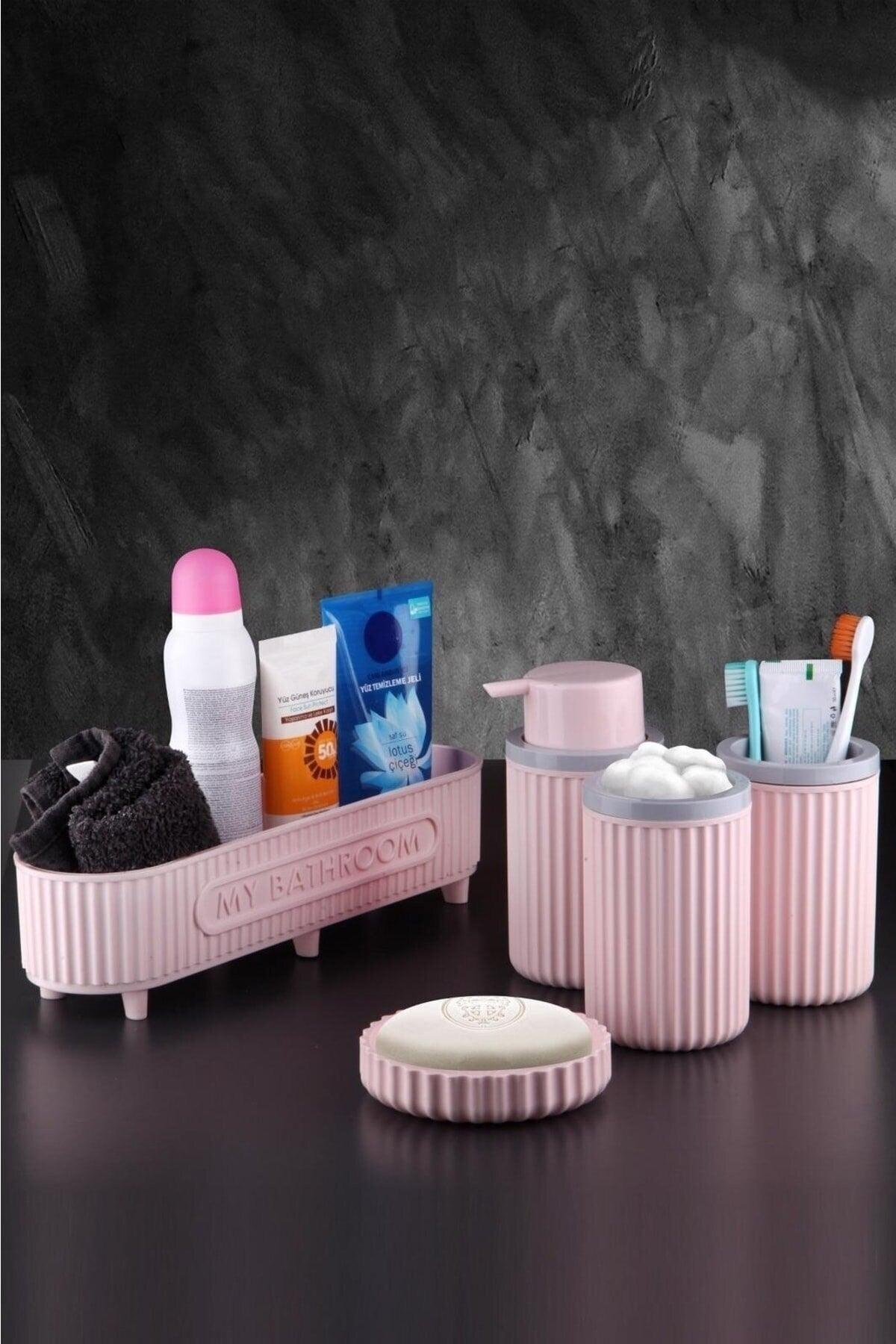 Bathroom Set Toothbrush Holder Liquid Soap Dispenser Solid