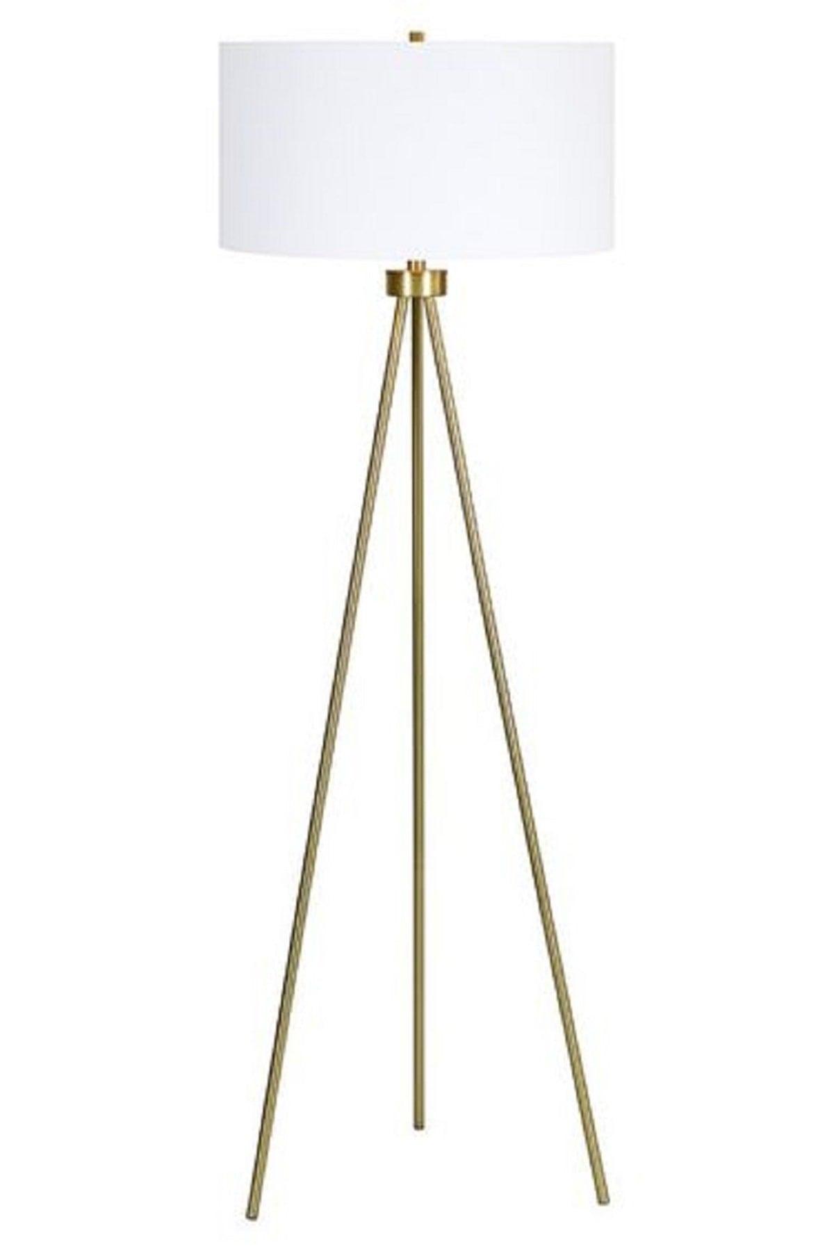 Bahra White Hat Alterung gefärbt Modern Design 3 Fuß Salon Lampe - Swordslife