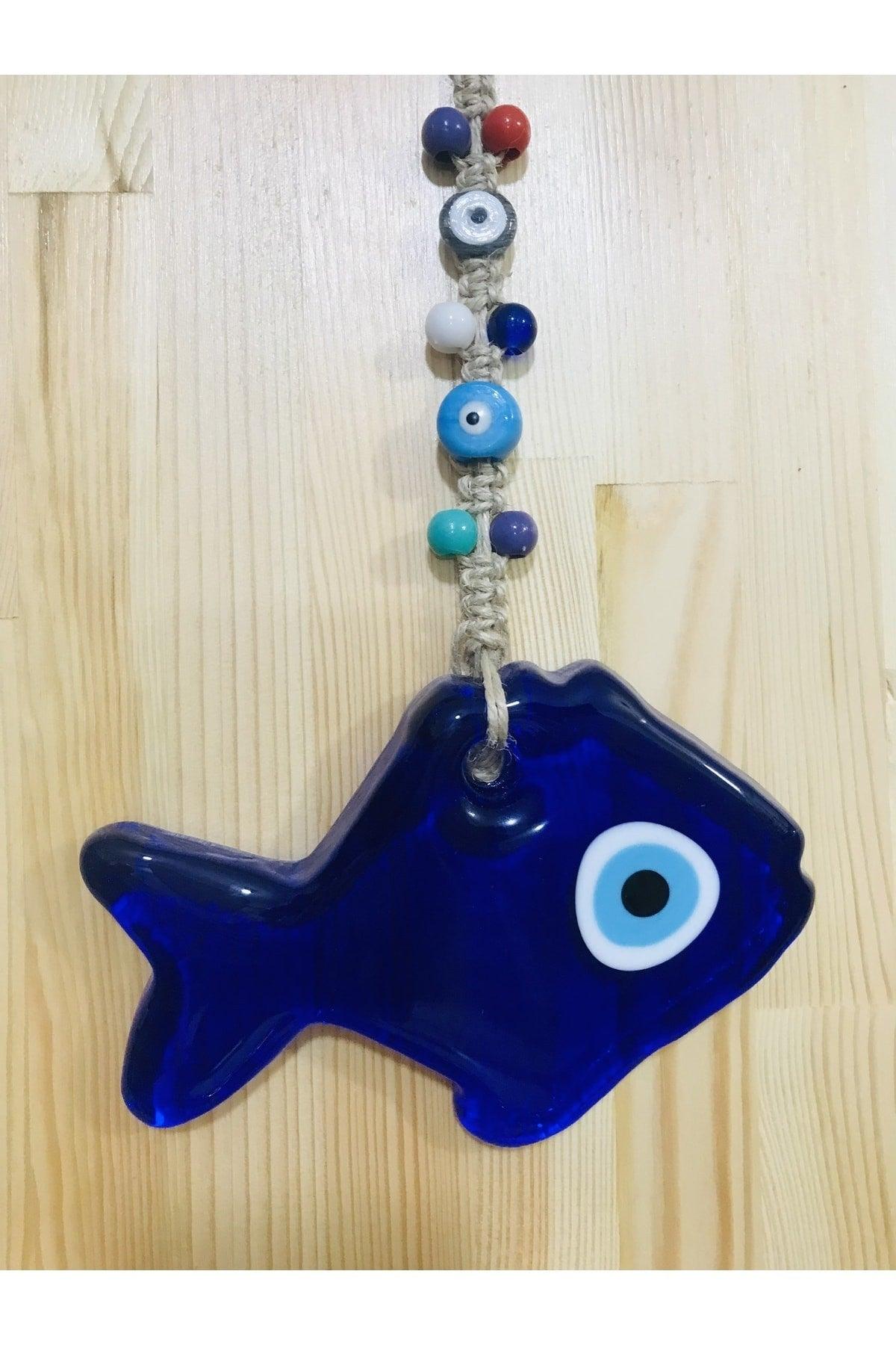 Fish Glass Evil Eye Bead Wall Ornament Door Ornament Garden Ornament Tree Ornament - Swordslife