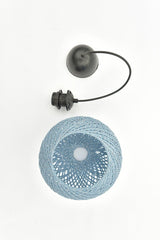 Balle Blue Pendant Ball Chandelier Black Cable - Swordslife