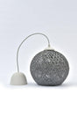 Balle Smoked Pendant Ball Chandelier White Cable - Swordslife