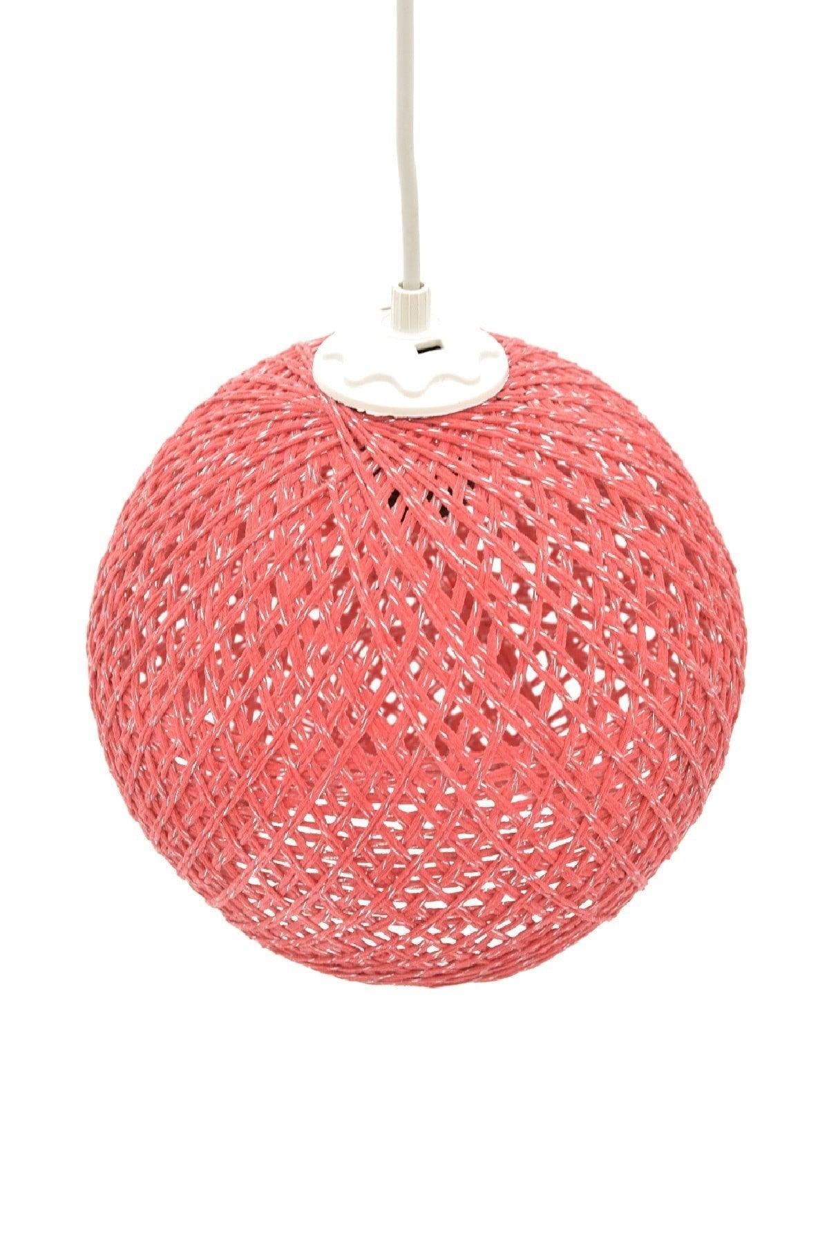 Balle Fuchsia Pendant Ball Chandelier White Cable - Swordslife