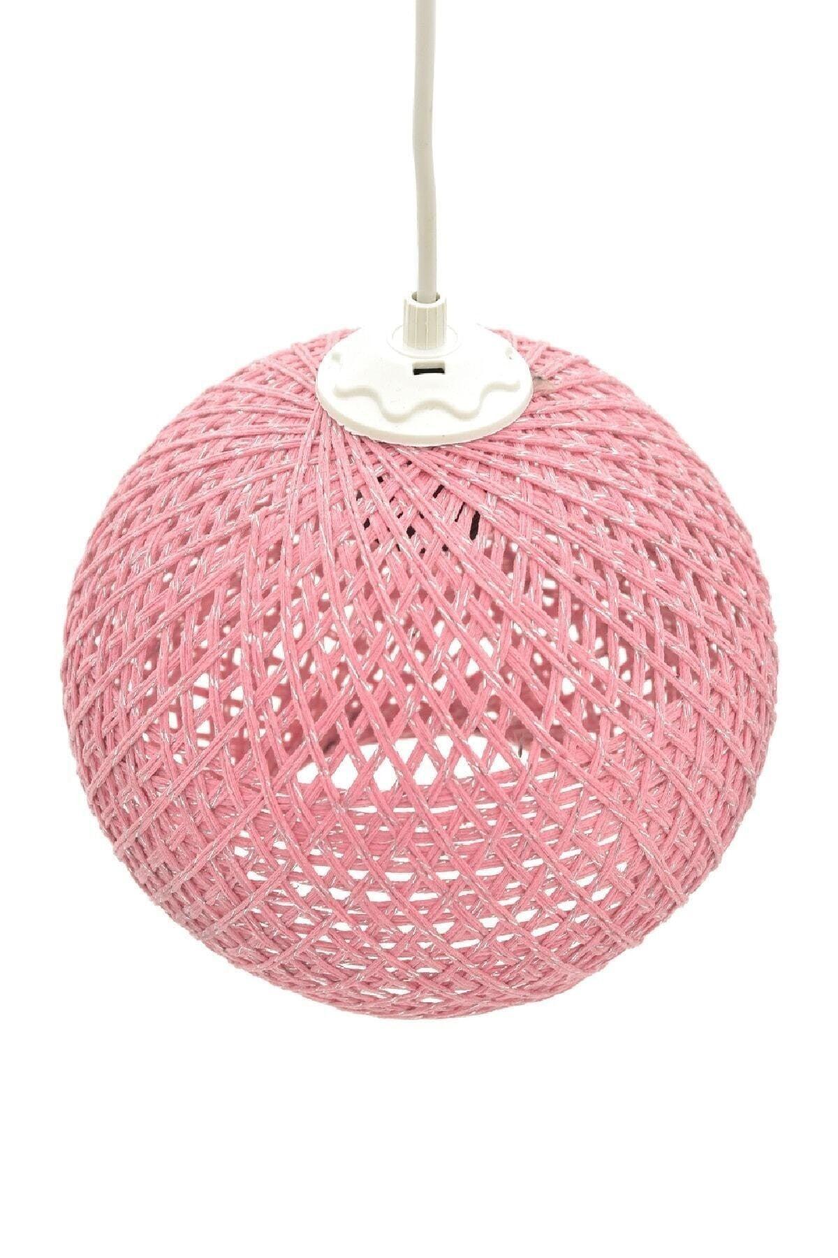 Balle Pink Pendant Ball Chandelier White Cable - Swordslife