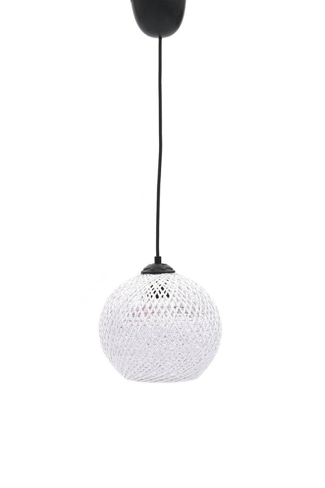 Balle White Pendant Ball Chandelier Black Cable - Swordslife