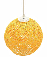 Balle Yellow Pendant Ball Chandelier White Cable - Swordslife