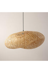 Bamboo Ellipse Pendant Lamp 80cm - Scandinavian, Modern, Bohemian, Rattan Lighting - Swordslife