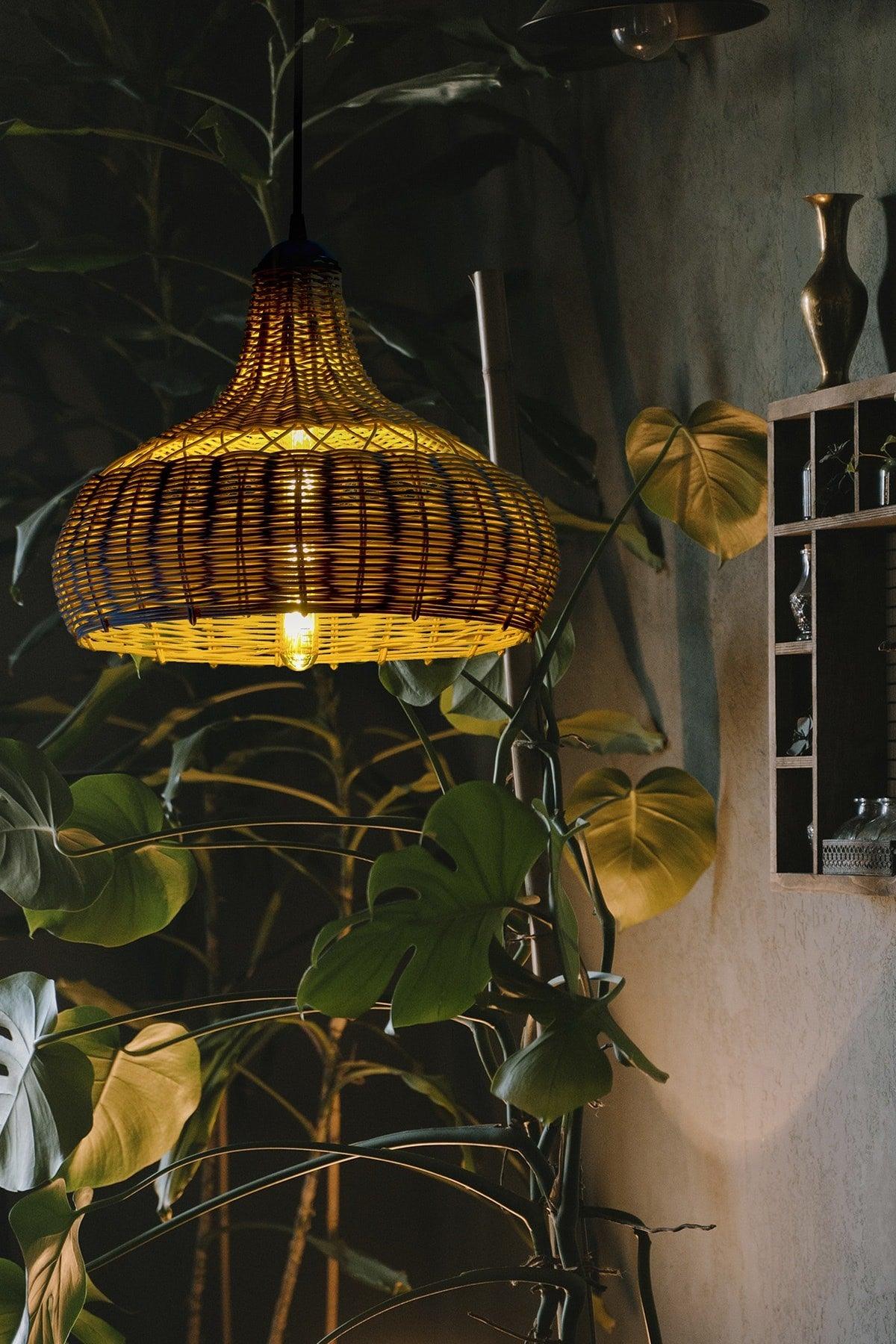 Bamboo Pendant Lamp Chandelier Rattan Pendant: Cloud 40cm - Swordslife