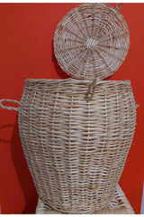 Bamboo Wicker Rattan Laundry Basket