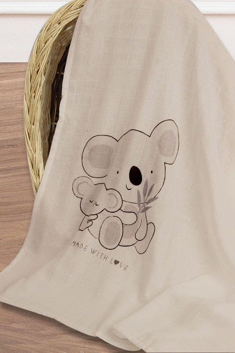 Bamboo Koala Baby Multi-Purpose Muslin Blanket 100×130 cm - Swordslife