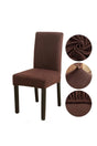 Bamboo Nano Fabric Lycra Washable Chair Cover Elastic Single Chair Cover - Brown - Swordslife