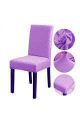 Bamboo Nano Fabric Lycra Washable Chair Cover Elastic Single Chair Cover - Lilac - Swordslife