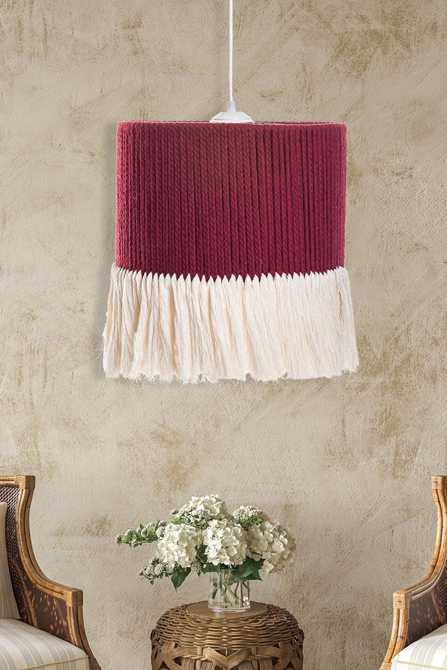 Bandit Handmade Chandelier Claret Red Cream Hnmd-42