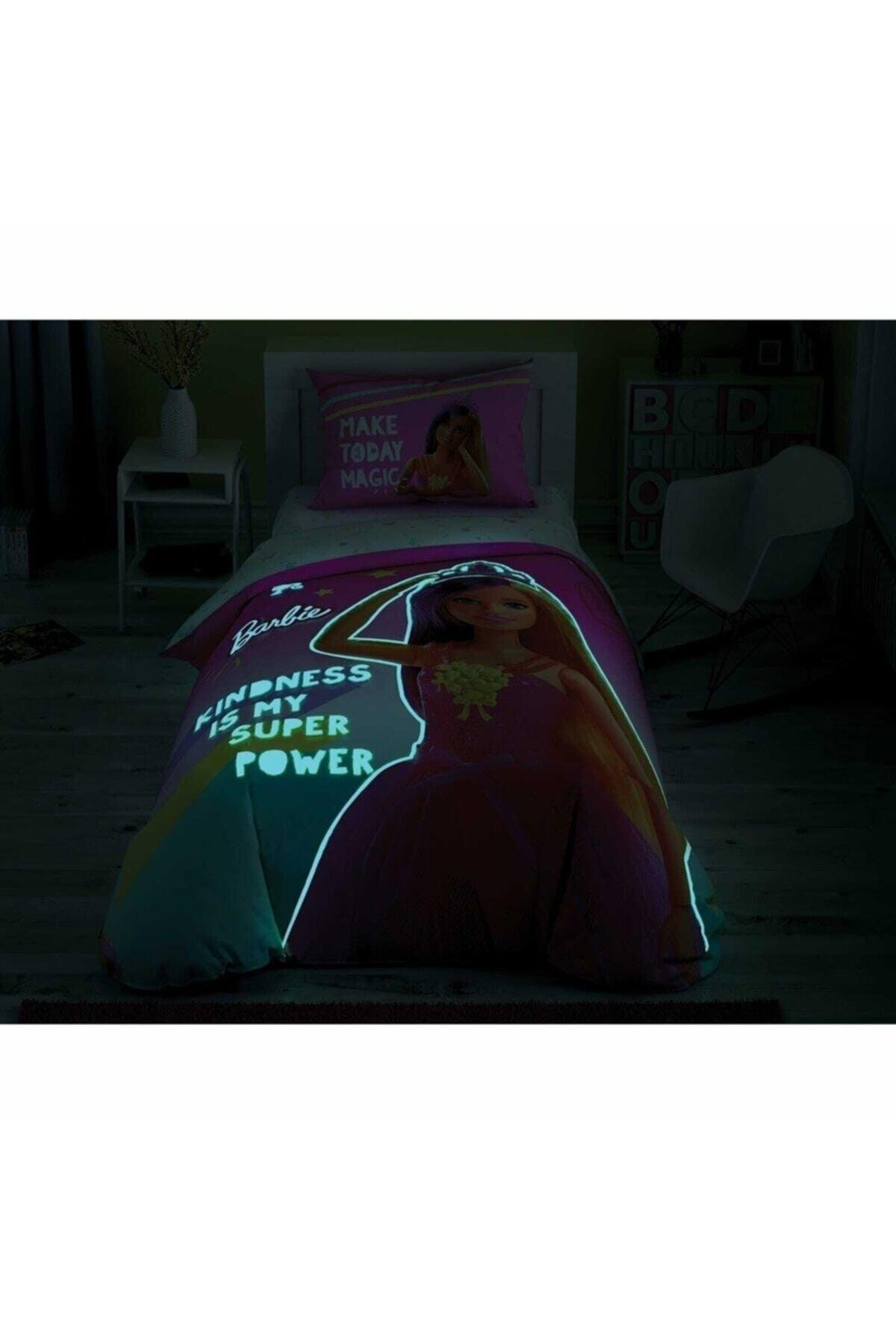 - Barbie Kindness Glow Licensed Single Duvet Cover Set - Swordslife