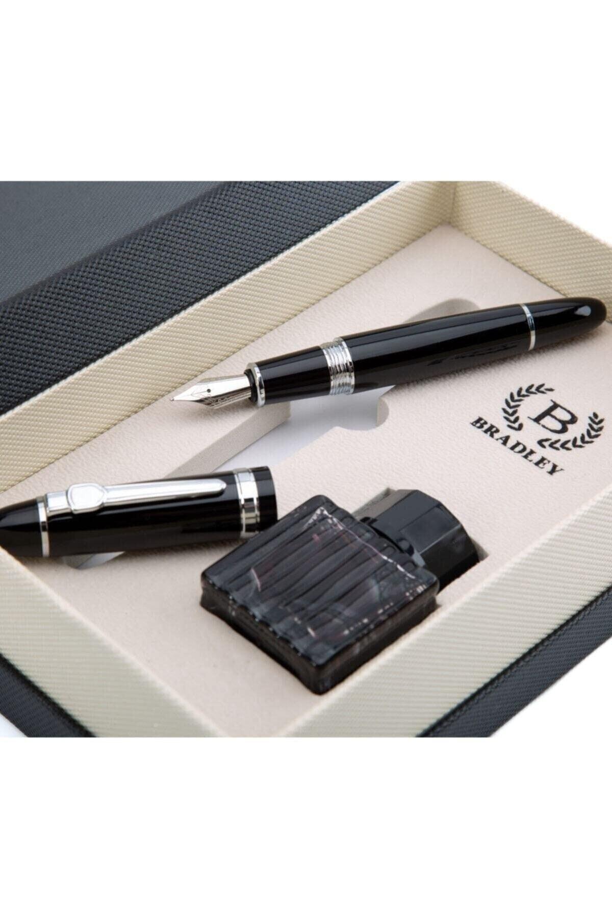 Bardley Stylish Fountain Pen Set with Metal Case