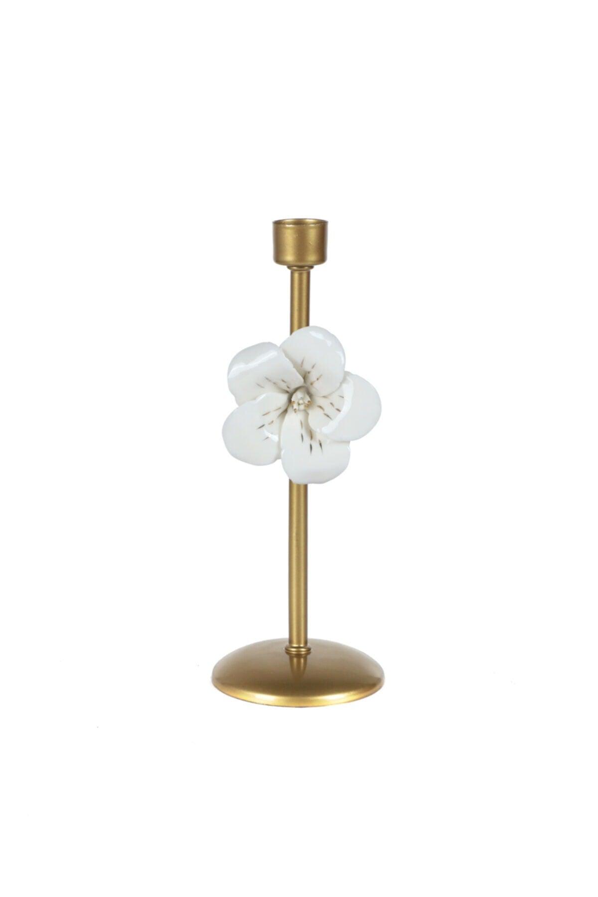 Baron Candle Holder Tumbled Porcelain Flower No:8 - Swordslife