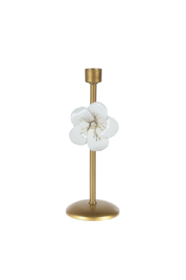 Baron Candle Holder Tumbled Porcelain Flower No:8 - Swordslife