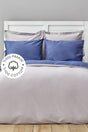 Basic Gray Indigo Double Sided Single Duvet Cover Set - Swordslife