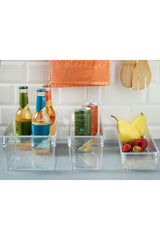 Basic Plastic KITCHEN ORGANIZER 36x10,5x10 cm Transparent - Swordslife