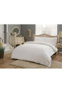 Basic White Double Cotton Satin Duvet Cover