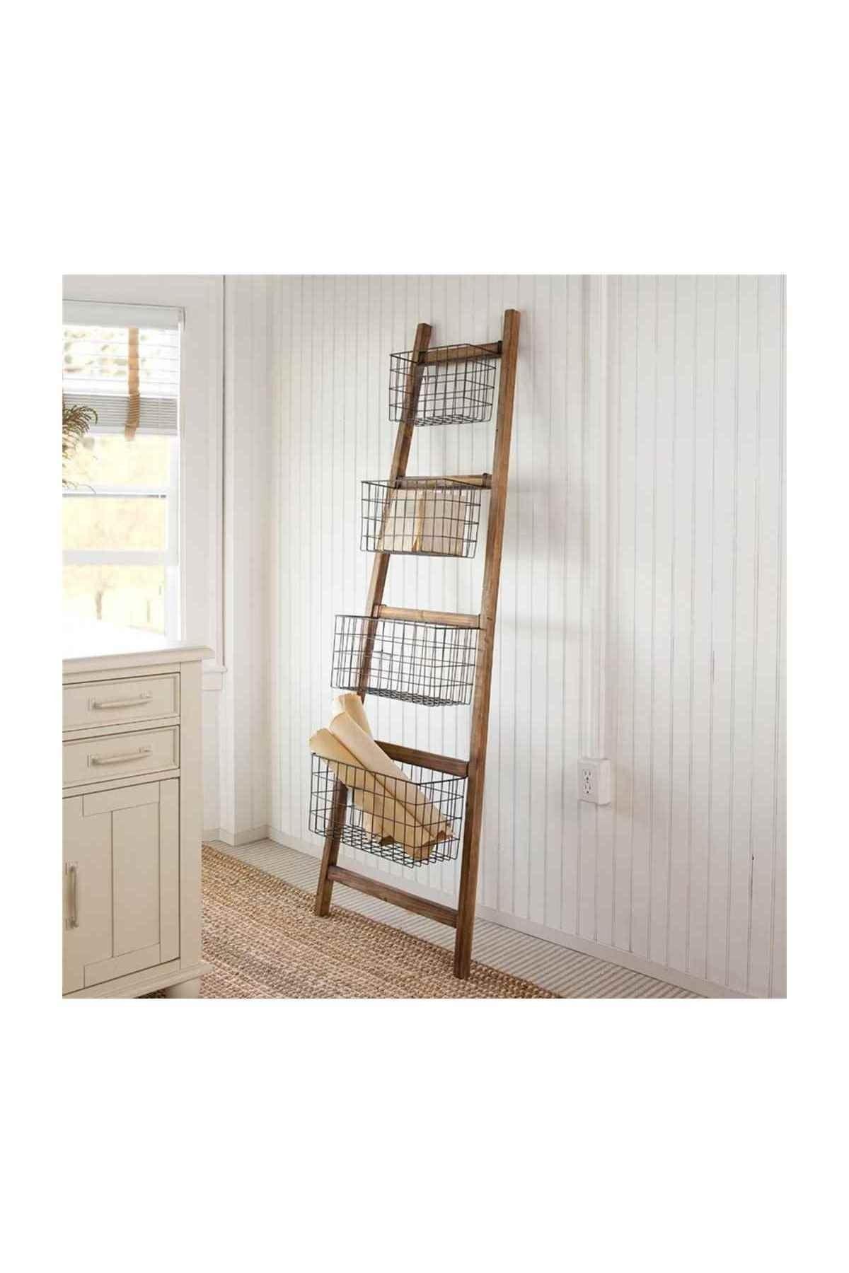 Basket Rack Wire Hanging Rack Towel Rack Stand 6016