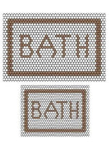 Bath Brown Brown Washable Double Bath Rug - Swordslife