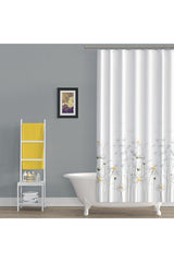 Bathroom Curtain Daisy Flower Pattern Shower Curtain