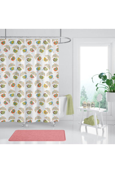 Bathroom Curtain Single Wing Shower Curtain Polyester