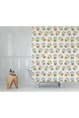Bathroom Curtain Single Wing Shower Curtain Polyester