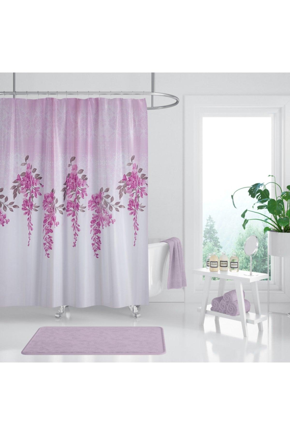 Bathroom Curtain - Single Wing Shower Curtain